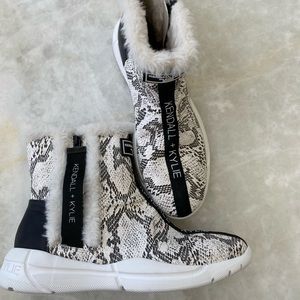 Kendall + Kylie Black and White Boots